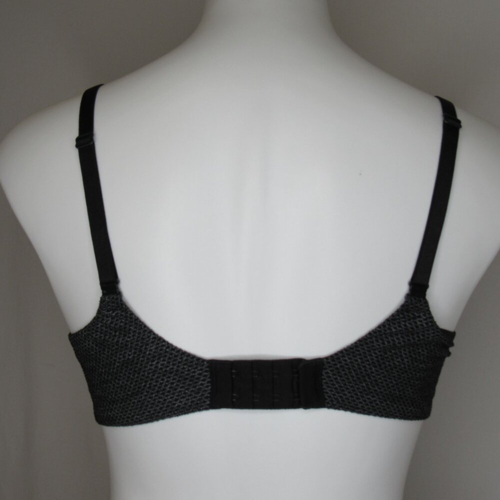 Victoria's Secret Black Silver Fishnet Perfect Shape Bra 36C - Picture 4 of 10